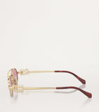 Miu Miu metal oval sunglasses - British product