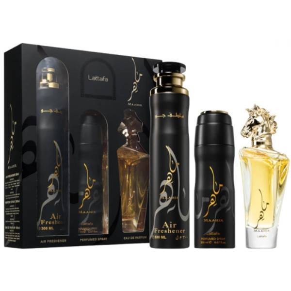 Lattafa Maahir 3-piece gift set, imported from the UK