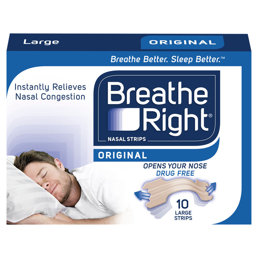 Breathe Right Original Nasal Strips 10 Large Strips GOODS ASDA   