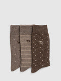 Lot de 3 chaussettes en coton mélangé Rodd & Gunn Seafcliff (marque britannique)