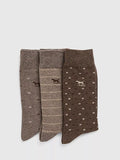 Chaussettes mi-hautes en coton mélangé Rodd & Gunn Seafcliff, lot de 3