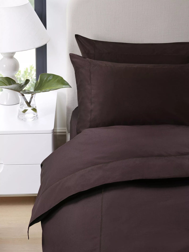 Jasper Conran London Supima 500 Thread Count Satin Flat Sheet - Jasper's Navy Double
