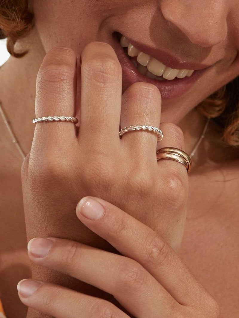 Auree Alhambra band ring sterling silver, UK version