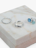 Auree Alhambra band ring sterling silver, UK version