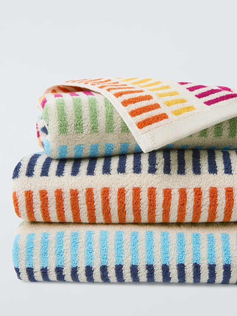 Serviettes John Lewis à rayures multiples 600 g/m² (marque britannique)