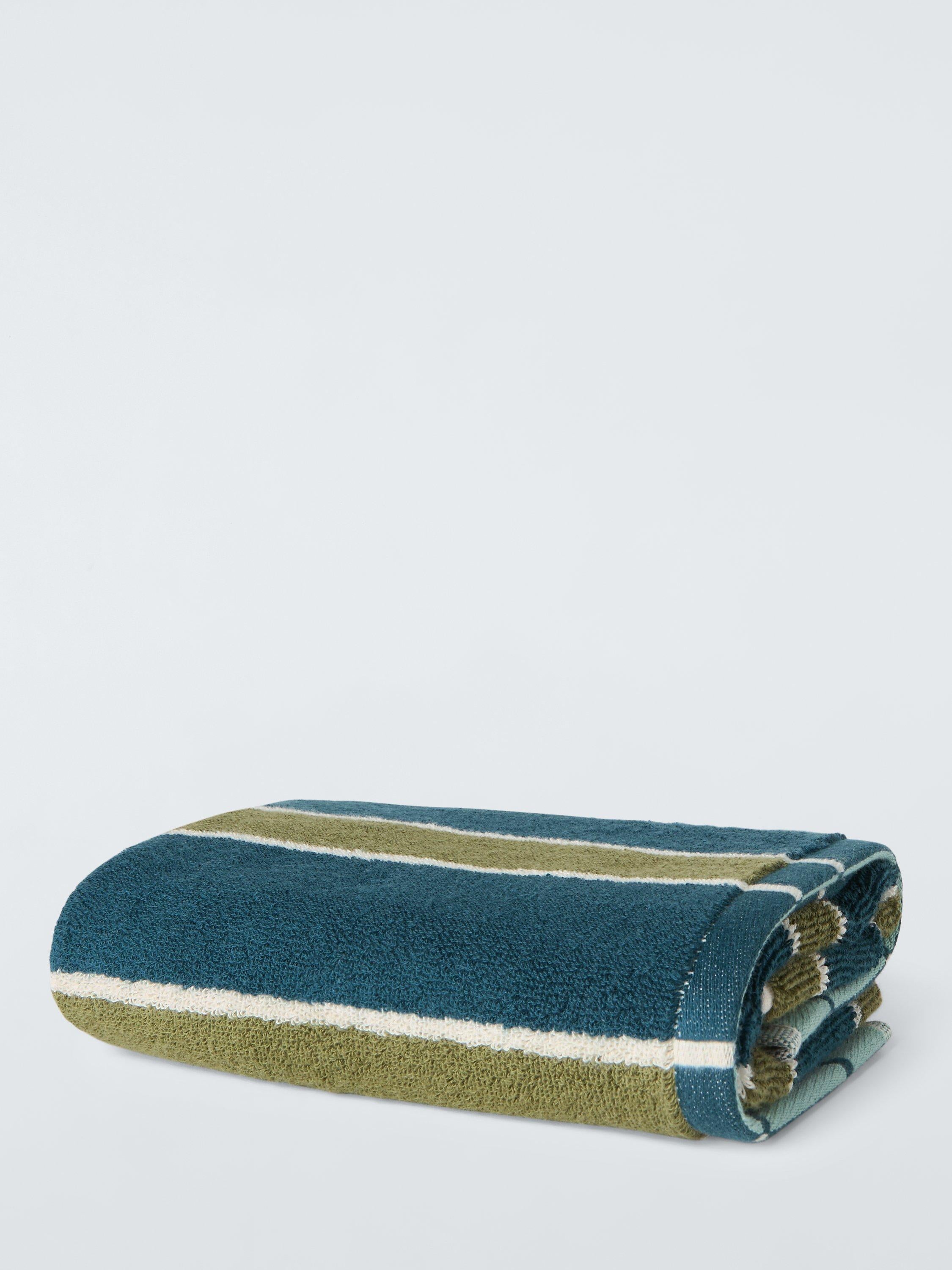 John Lewis reversible stripe hand towel 90x50cm, UK version