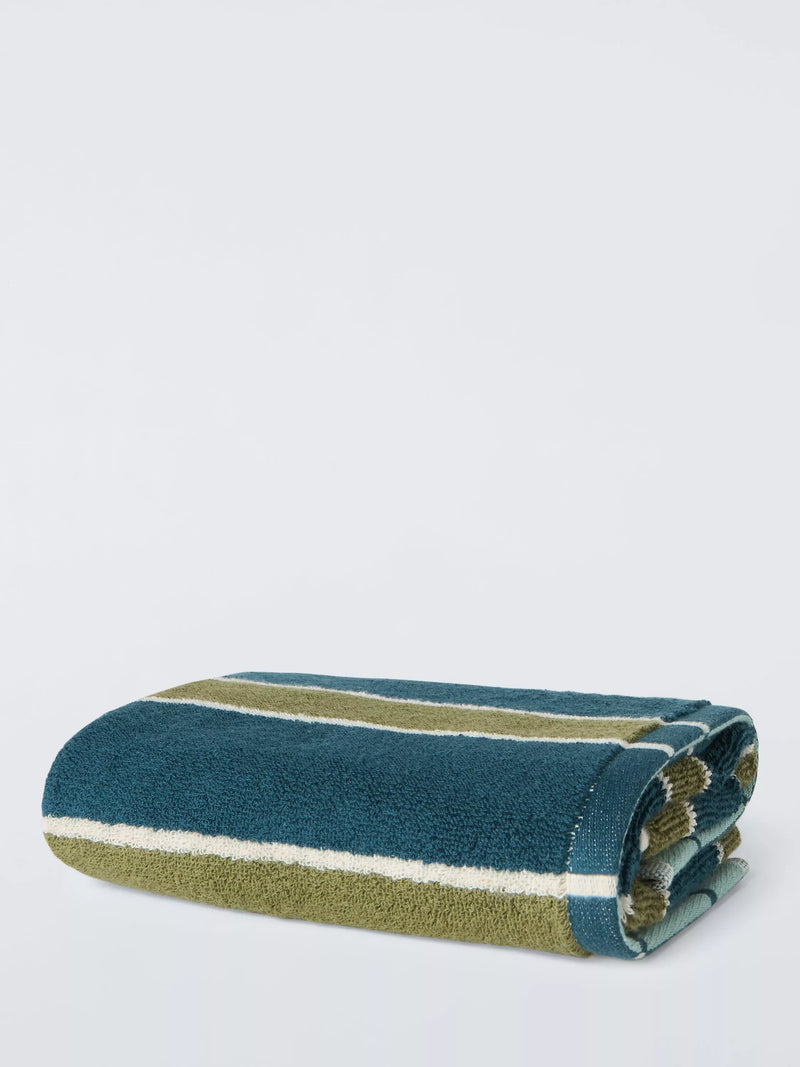 John Lewis reversible stripe hand towel 90x50cm, UK version