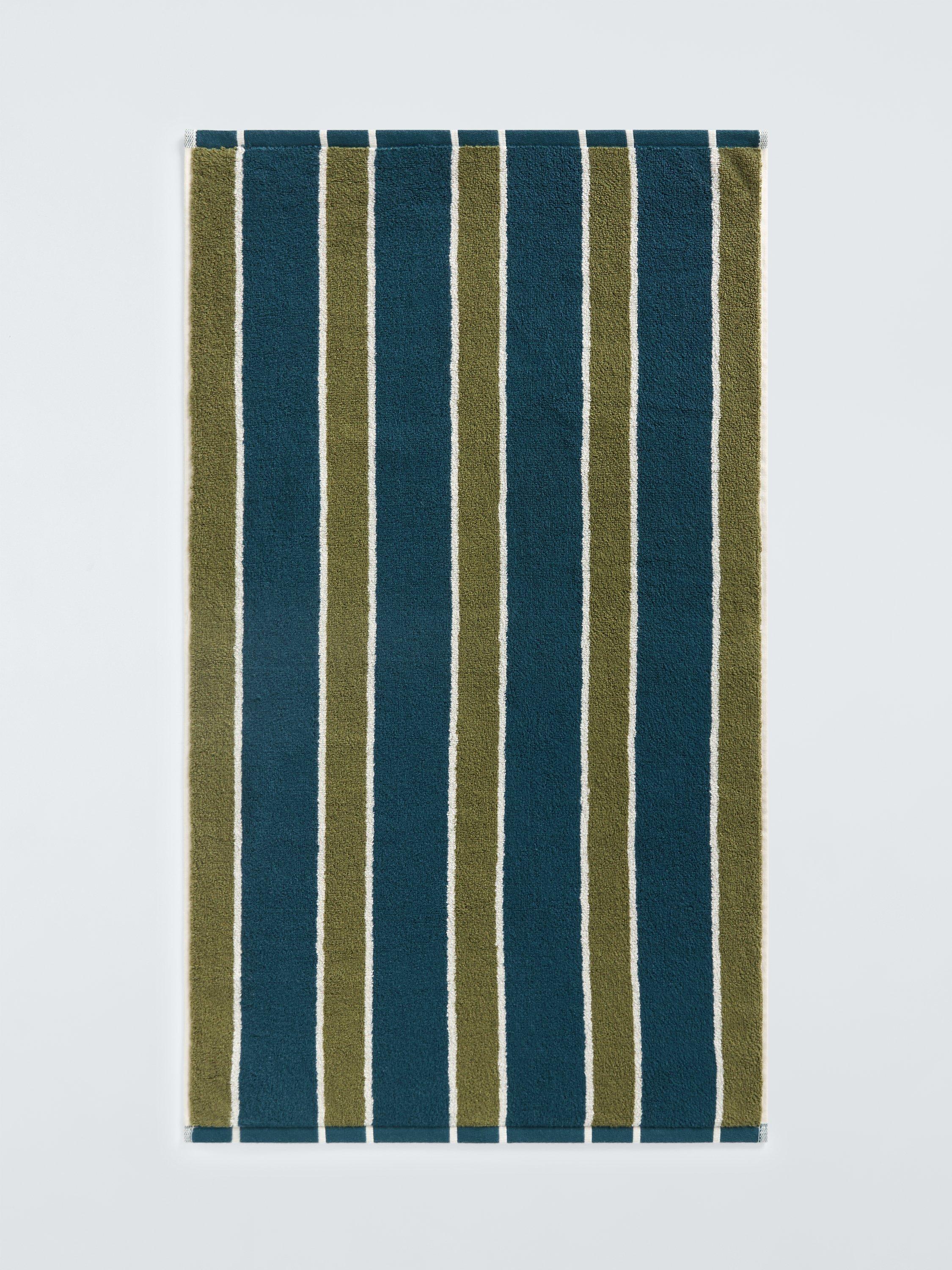 John Lewis reversible stripe hand towel 90x50cm, UK version