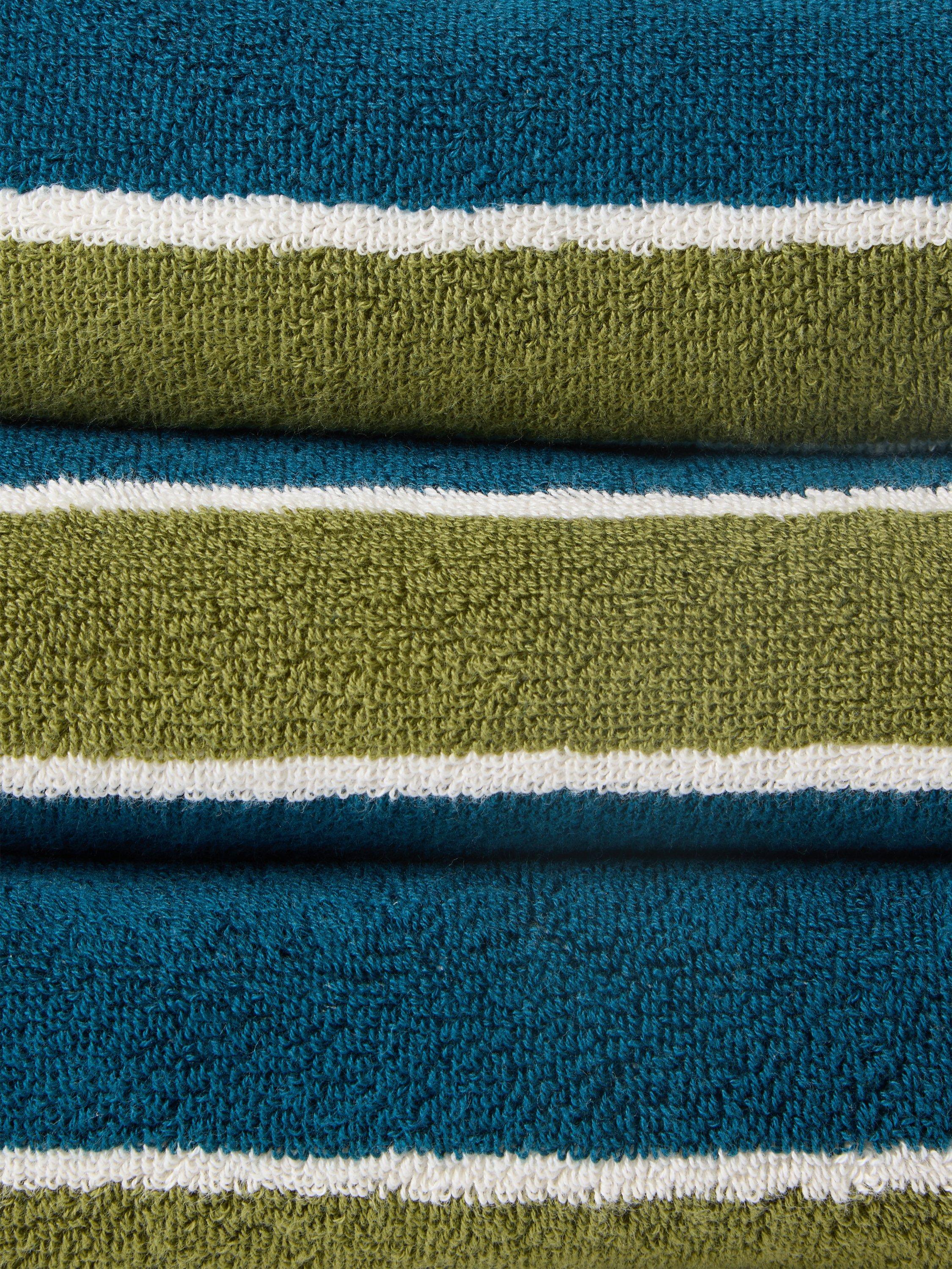John Lewis reversible stripe hand towel 90x50cm, UK version