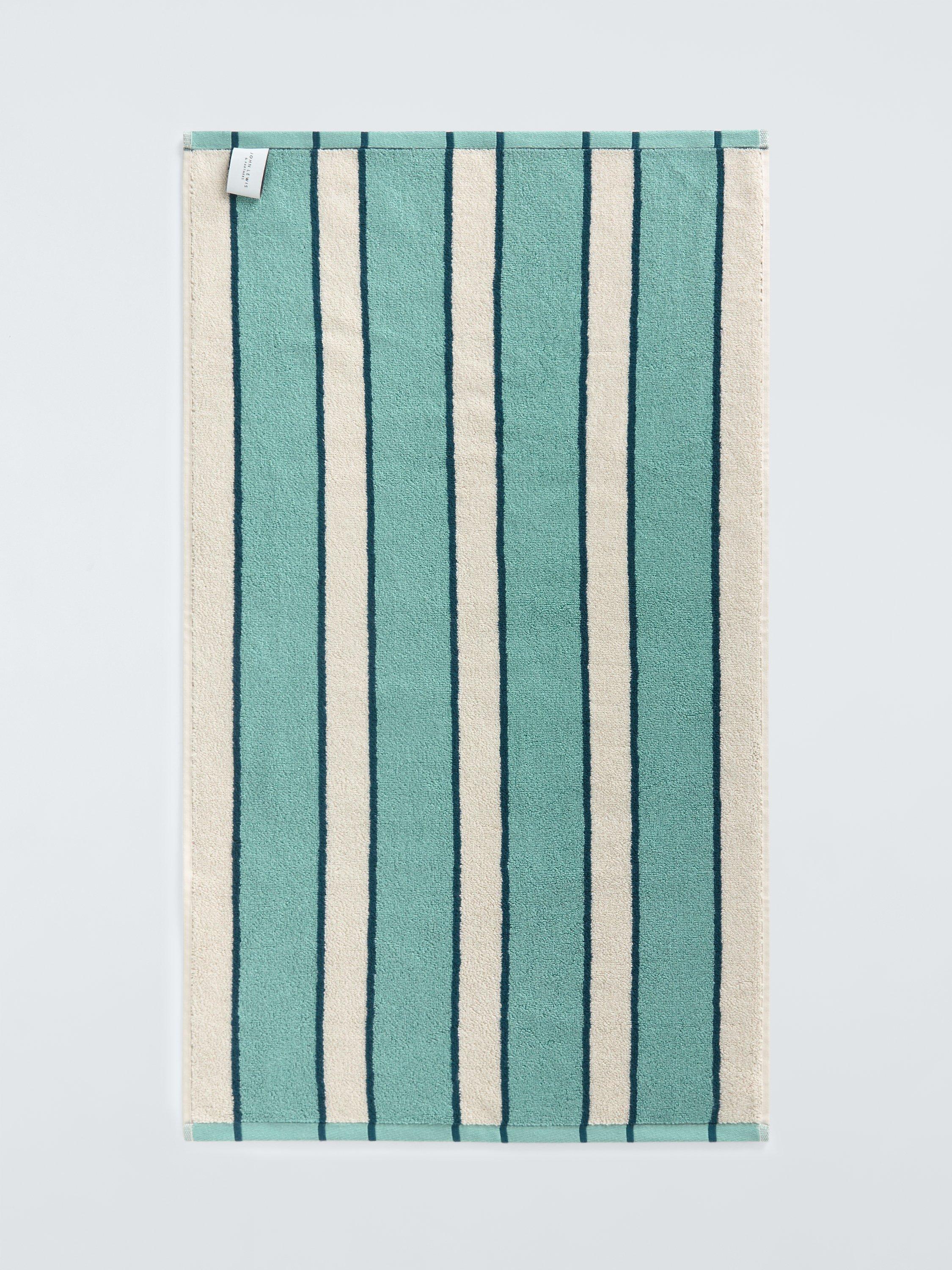 John Lewis reversible stripe hand towel 90x50cm, UK version