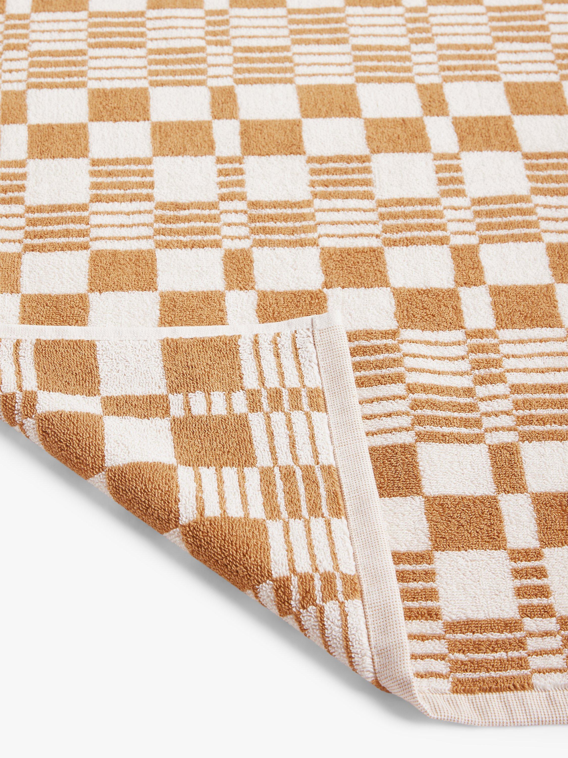 John Lewis Check Bath Towel 135 x 70cm, UK version