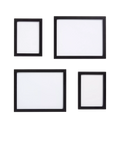 John Lewis ANYDAY Gallery Set Multi-aperture Photo Frames, 4 Photo, Black