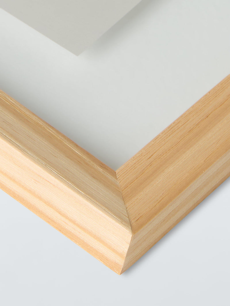 John Lewis pine wood floating poster frame natural, UK version