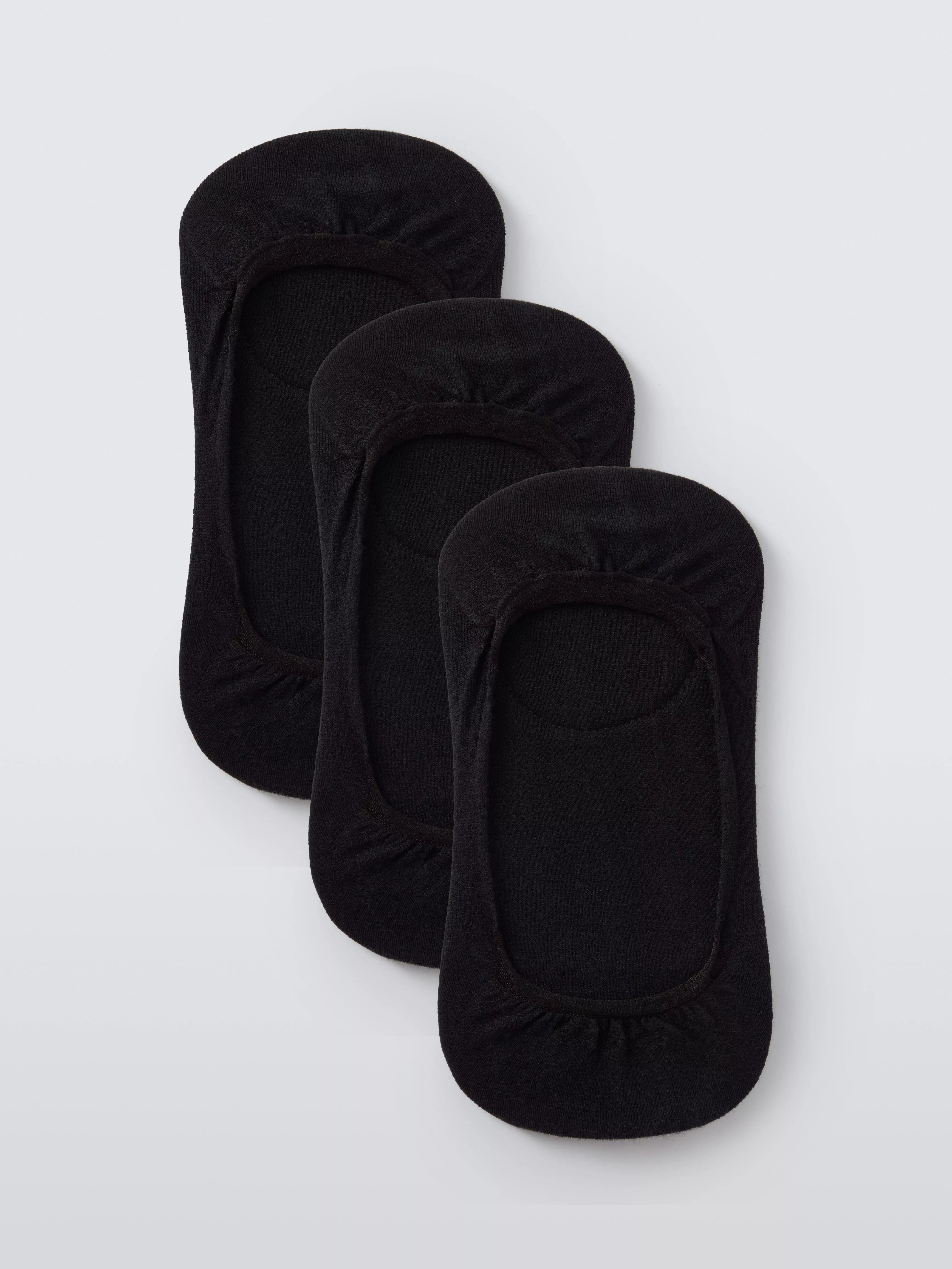 John Lewis padded trainer liner socks pack of 3, imported from the UK