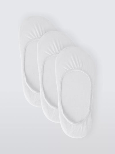 John Lewis John Lewis Cotton Rich Trainer Liner Socks Pack of 3- Buy online at McGrocer