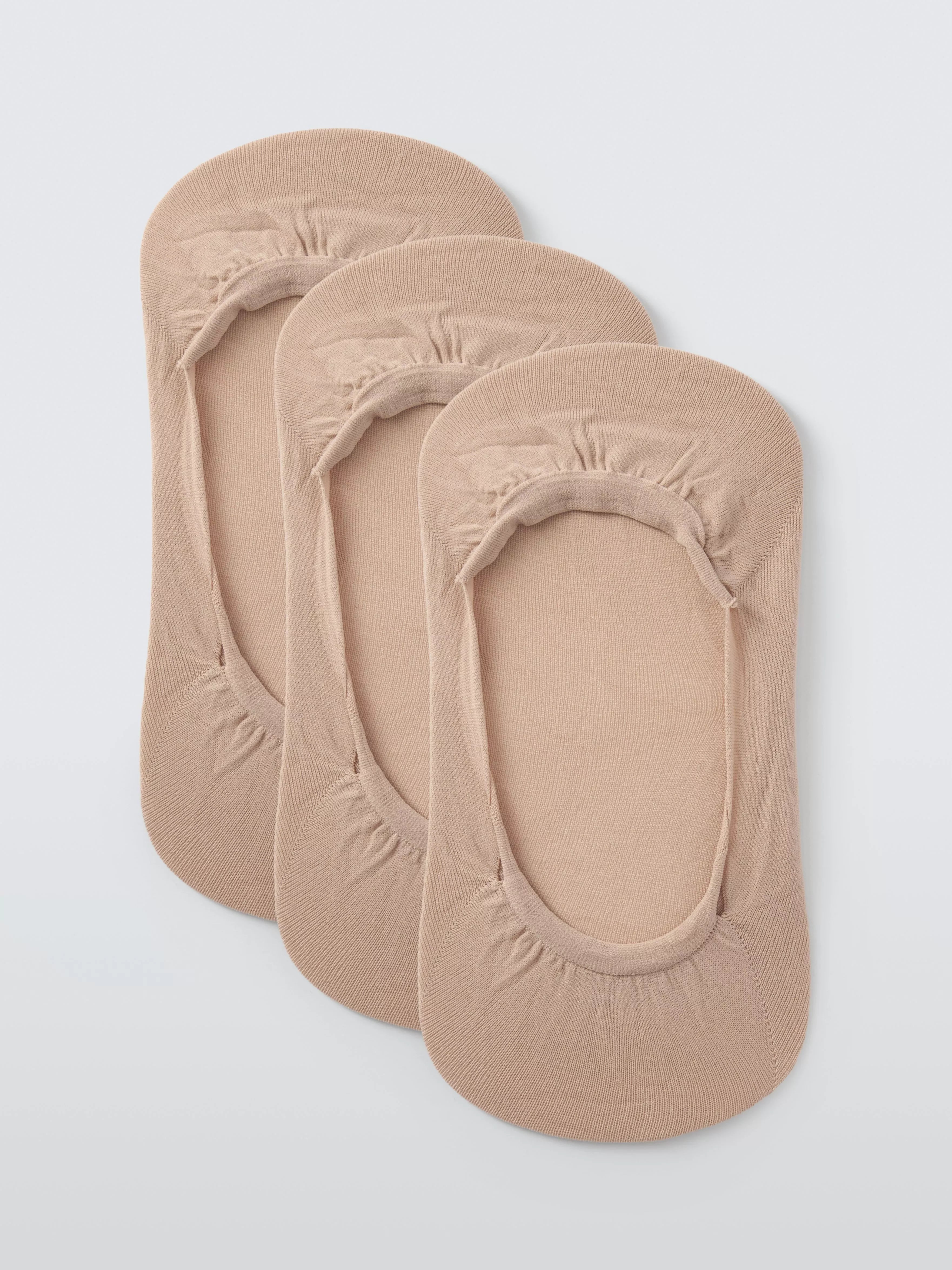 John Lewis Microfibre Liner Socks Pack of 3
