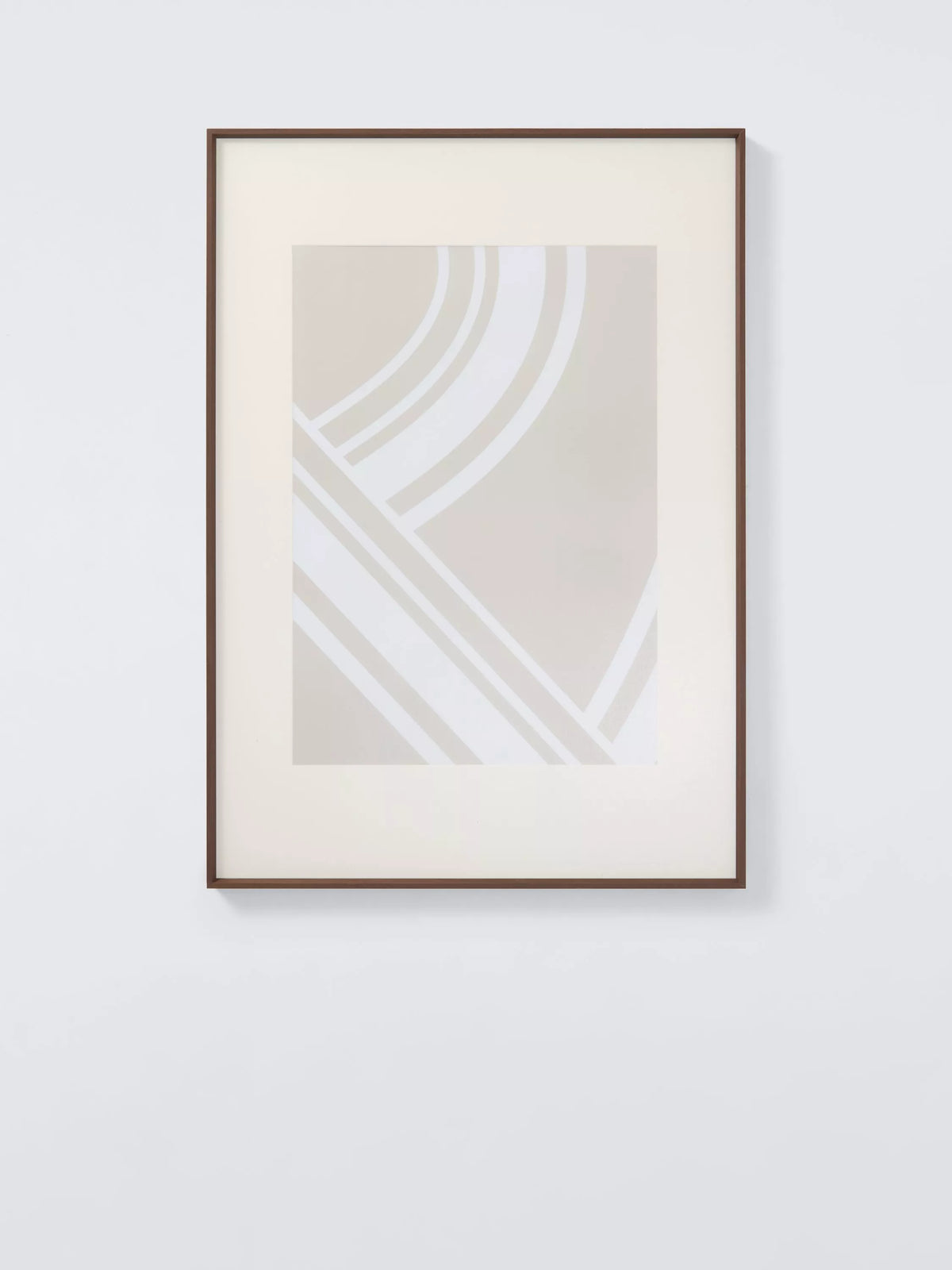 John Lewis aluminium poster frame walnut finish (British brand)