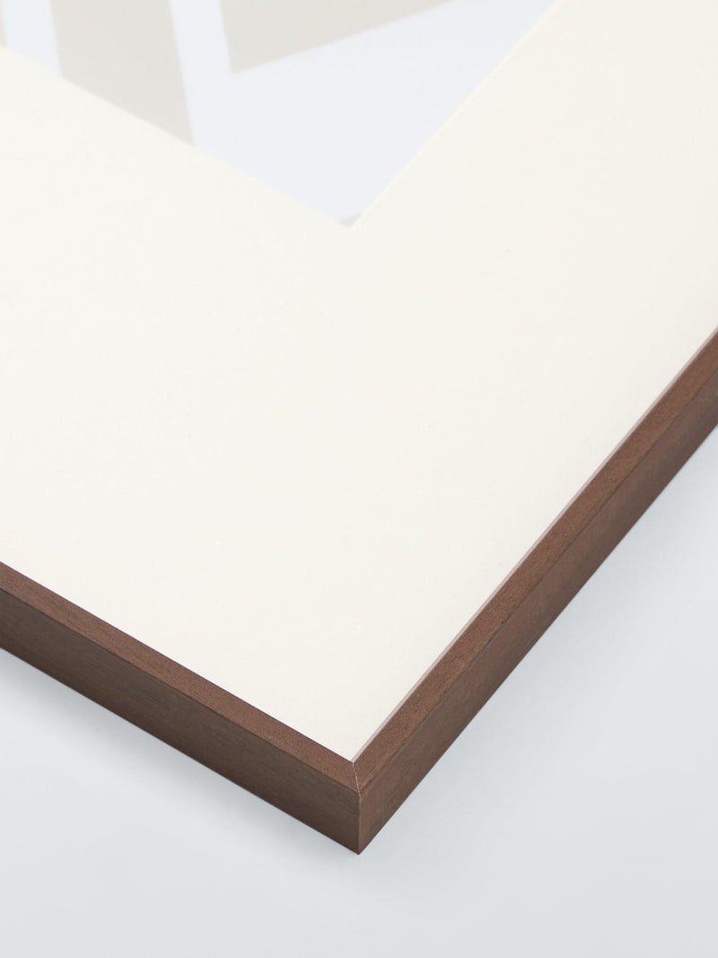 John Lewis aluminium poster frame walnut finish (British brand)
