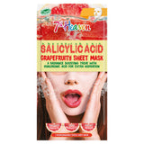 7th Heaven Salicylic Acid Grapefruity Sheet Mask, imported from the UK