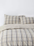 John Lewis Rubin Brush Check Cotton Duvet Cover Set