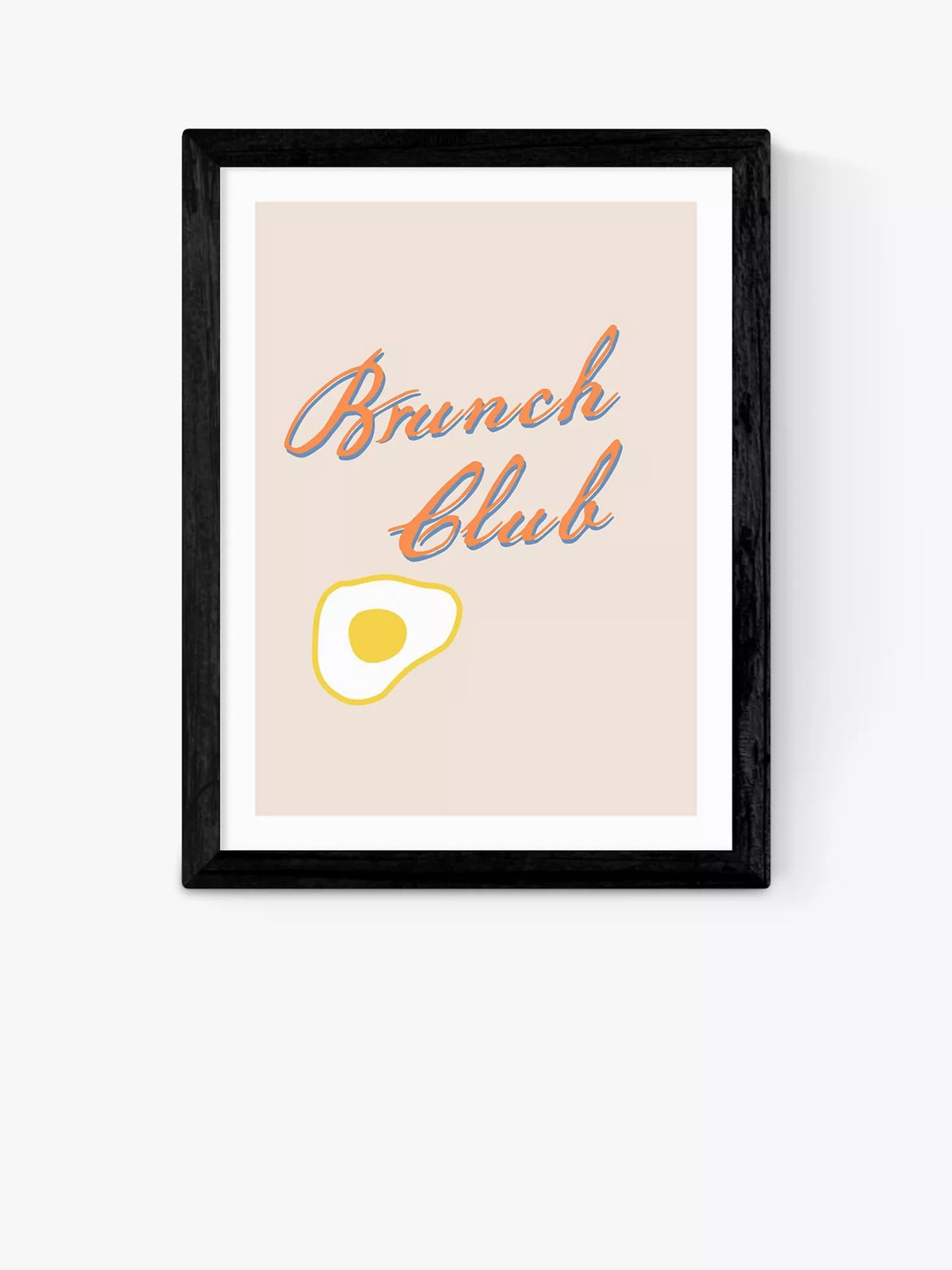 EAST END PRINTS Brunch Club framed print 60x80cm, imported from the UK