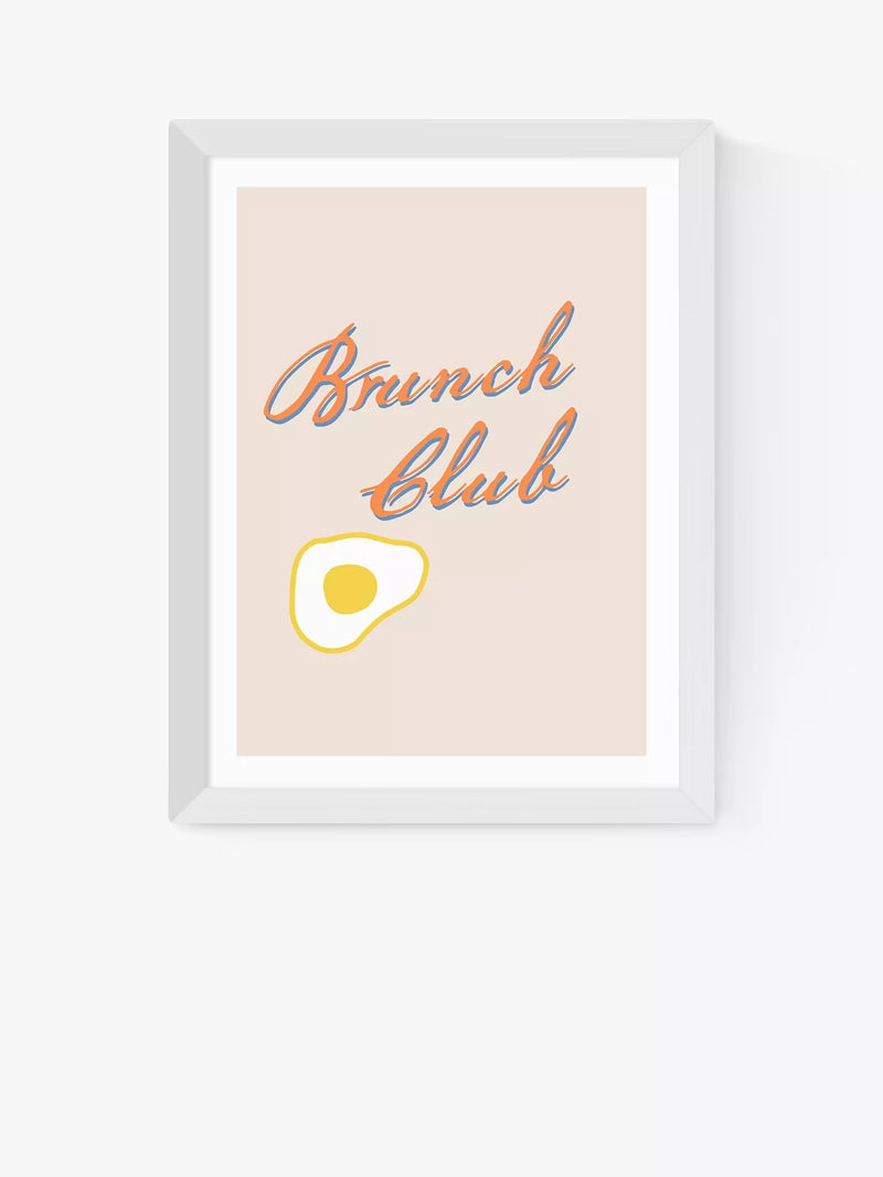 EAST END PRINTS Studio Eleni 'Brunch Club' Framed Print 60x80cm