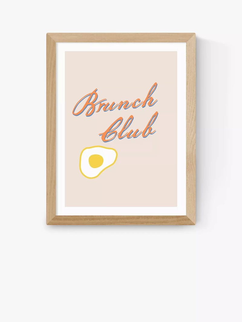 EAST END PRINTS Studio Eleni 'Brunch Club' Framed Print 60x80cm