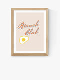 EAST END PRINTS Brunch Club framed print 60x80cm, imported from the UK