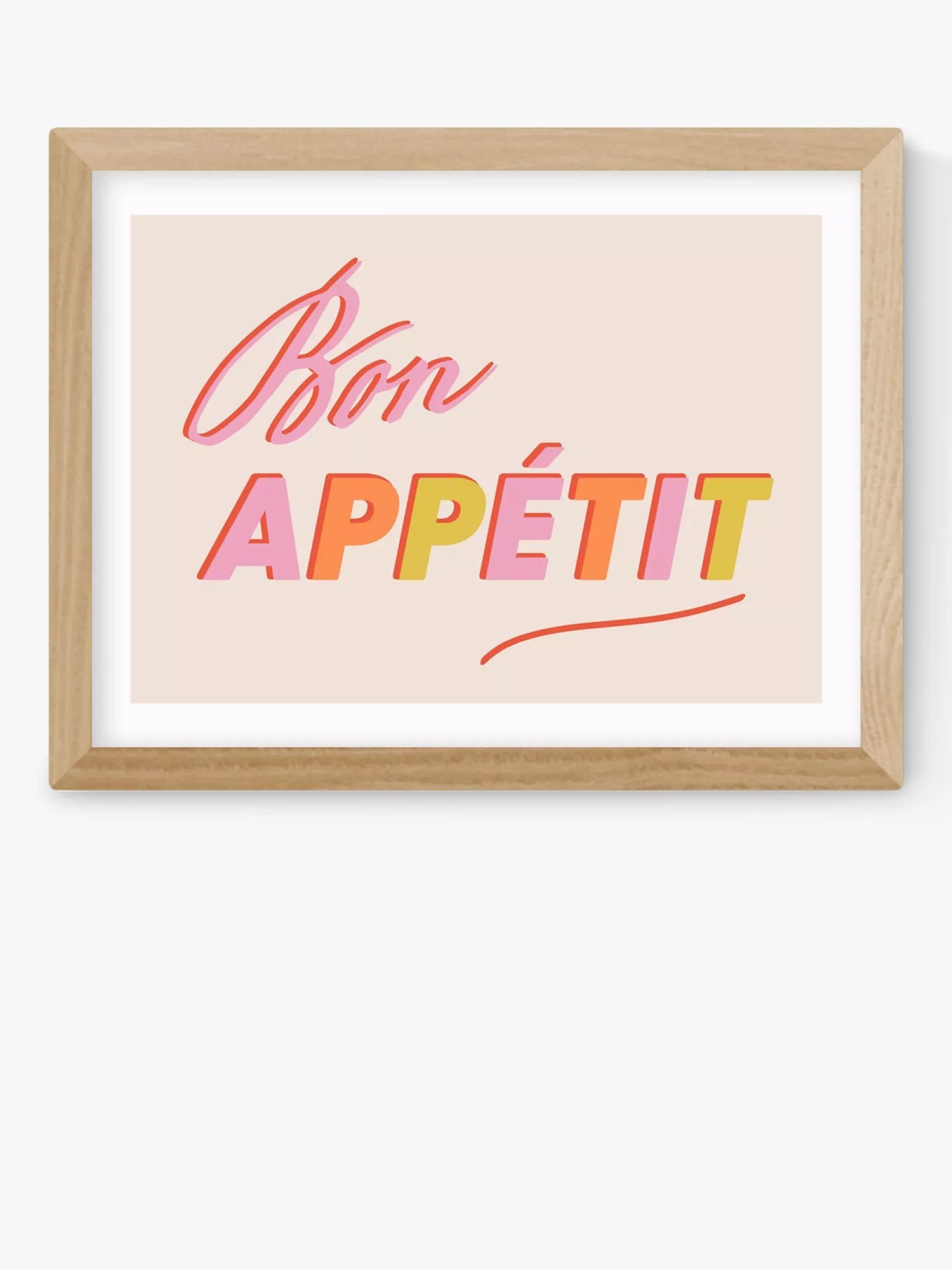 EAST END PRINTS Studio Eleni 'Bon Appetit' Framed Print 40x50cm