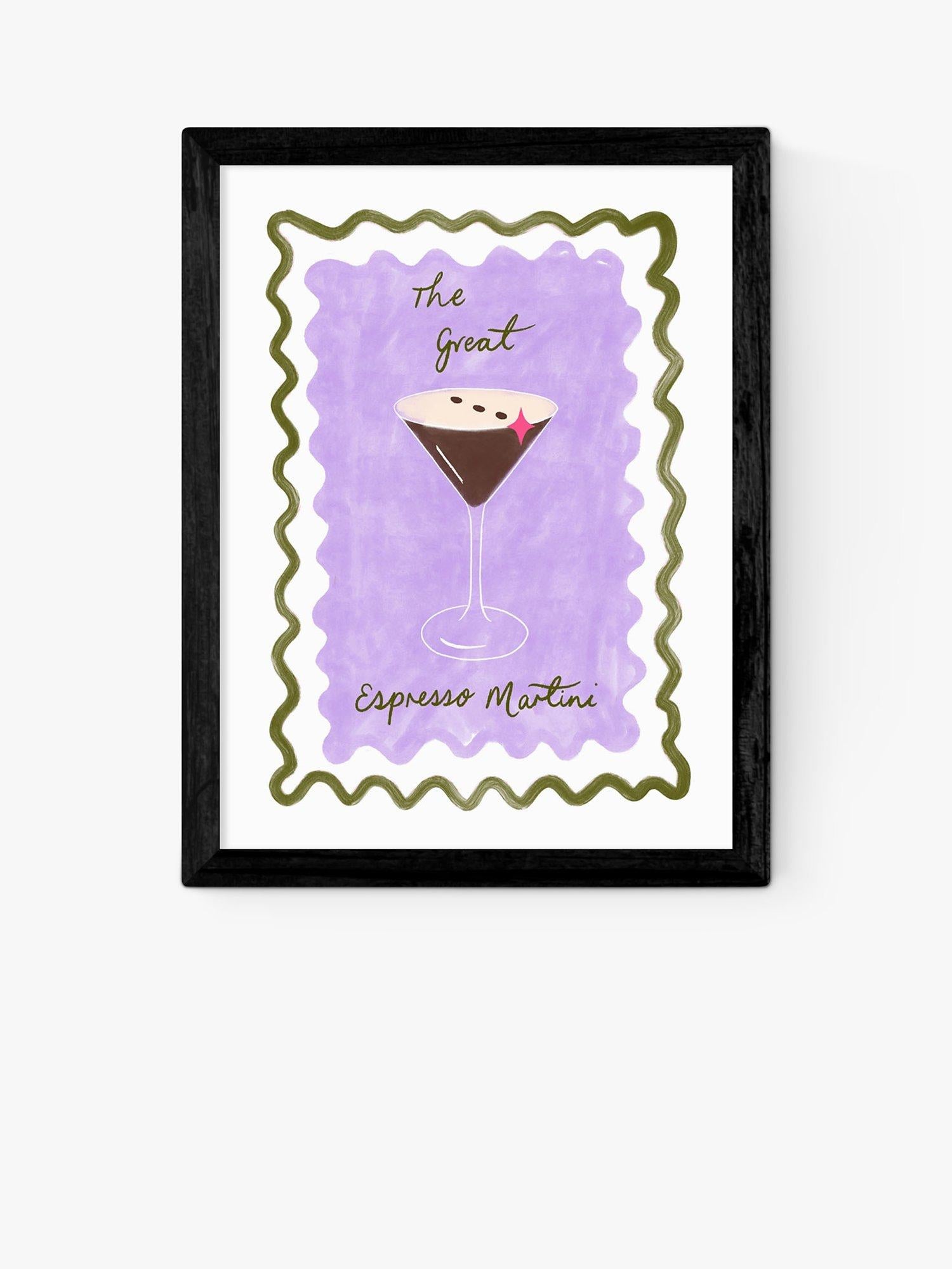 East End Prints framed print Espresso Martini 83.4x63.4cm, UK version