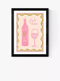 EAST END PRINTS Emmy Lupin Studio 'Rosé' Framed Print