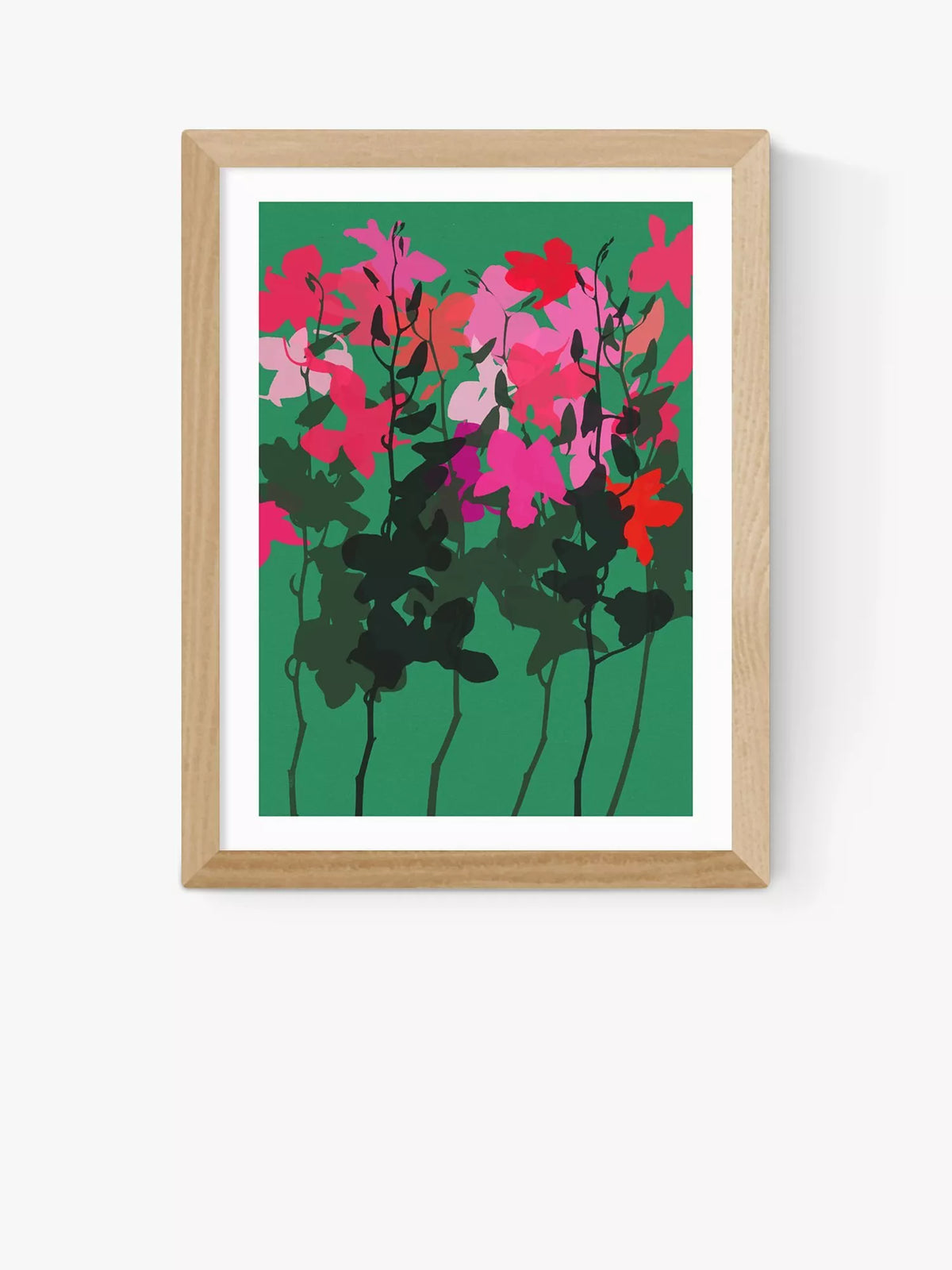 EAST END PRINTS orchids framed print 60x80cm (British brand)