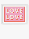 EAST END PRINTS Love is Love gerahmter Druck 40x50cm, UK-Version