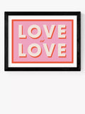 EAST END PRINTS Studio Eleni 'Love is Love' Typografischer gerahmter Druck, 40x50cm