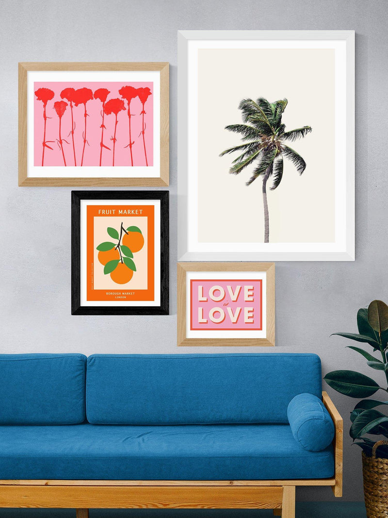 EAST END PRINTS Borough Market fruit framed print 30x40cm - British product