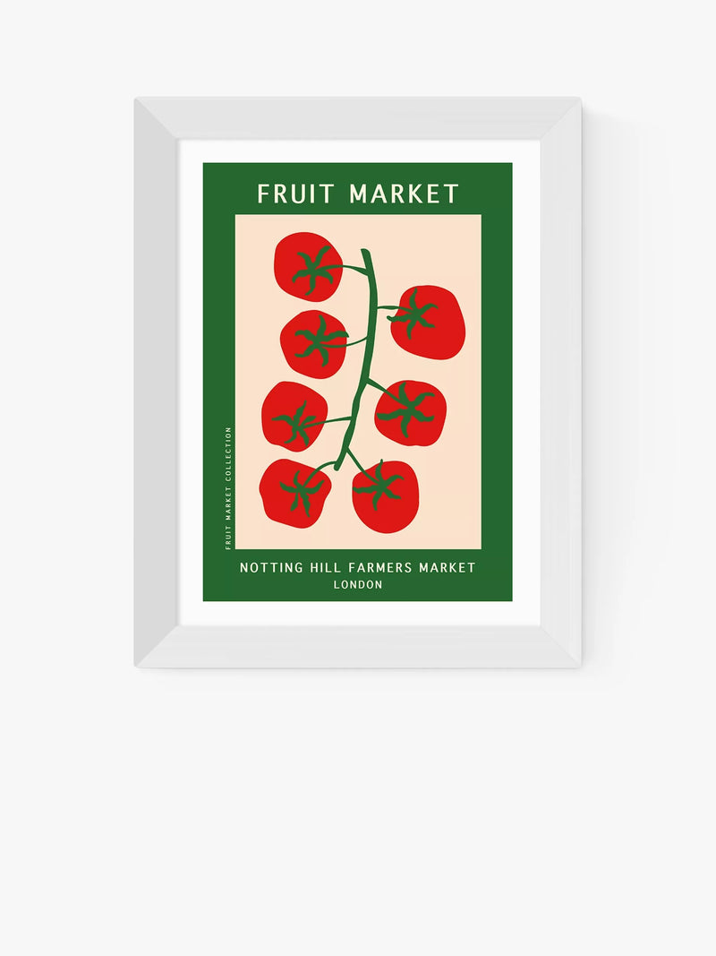 EAST END PRINTS Luxe Poster Co. Notting Hill Farmers Market gerahmter Druck 25x30cm