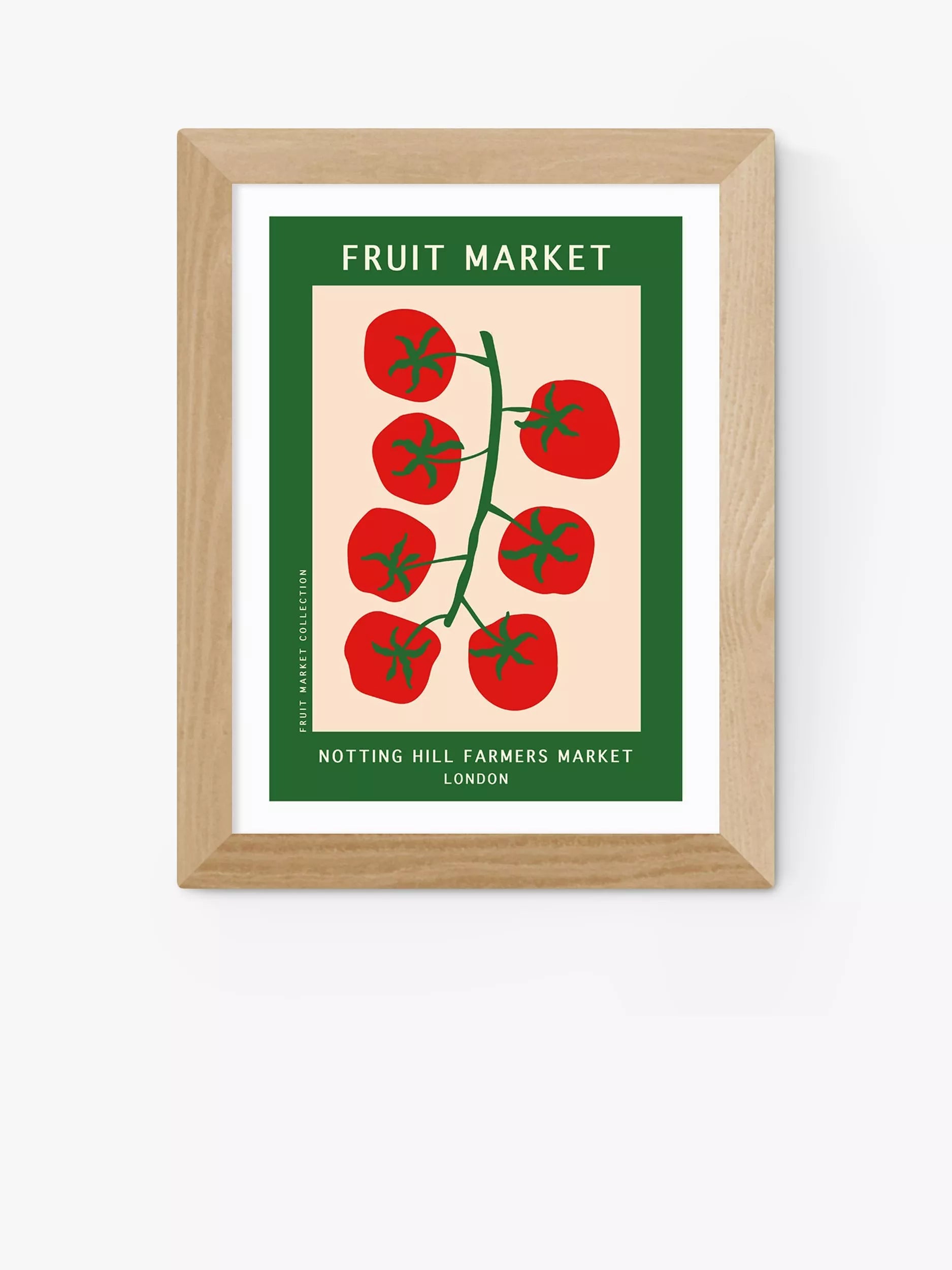 East End Prints Notting Hill Farmers Market gerahmter Druck 36x31cm (britische Marke)