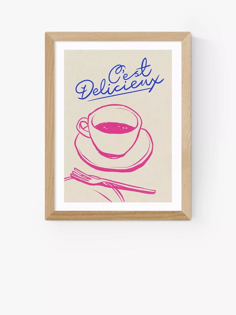 EAST END PRINTS SimplyExtraJordanary C'est Delicieux Framed Print