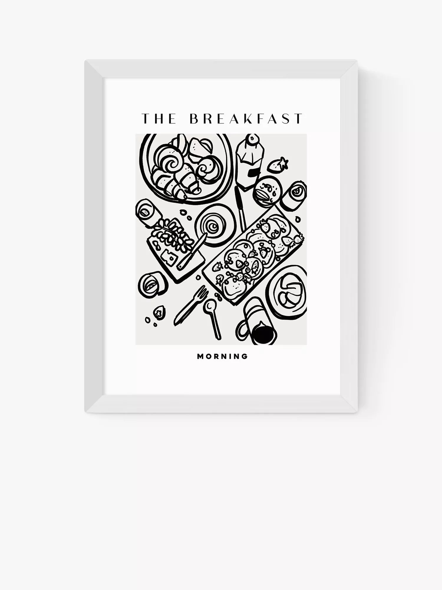 EAST END PRINTS SimplyExtraJordanary The Breakfast Framed Art Print 30x40cm