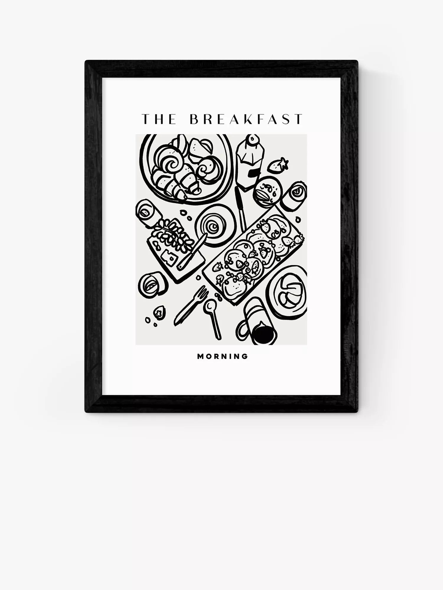 EAST END PRINTS SimplyExtraJordanary The Breakfast Framed Art Print 30x40cm