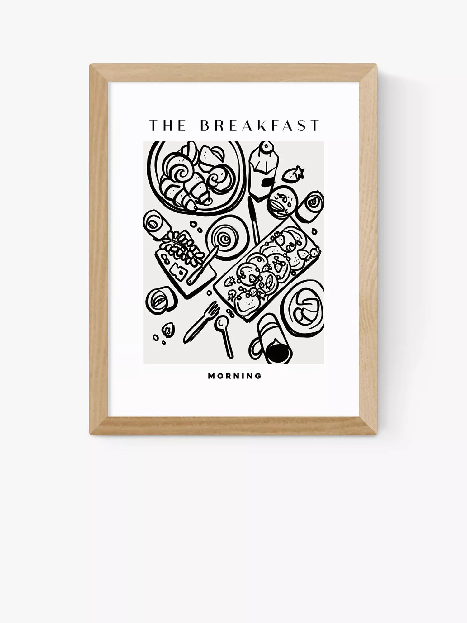 EAST END PRINTS framed art print The Breakfast 30x40cm (British brand)
