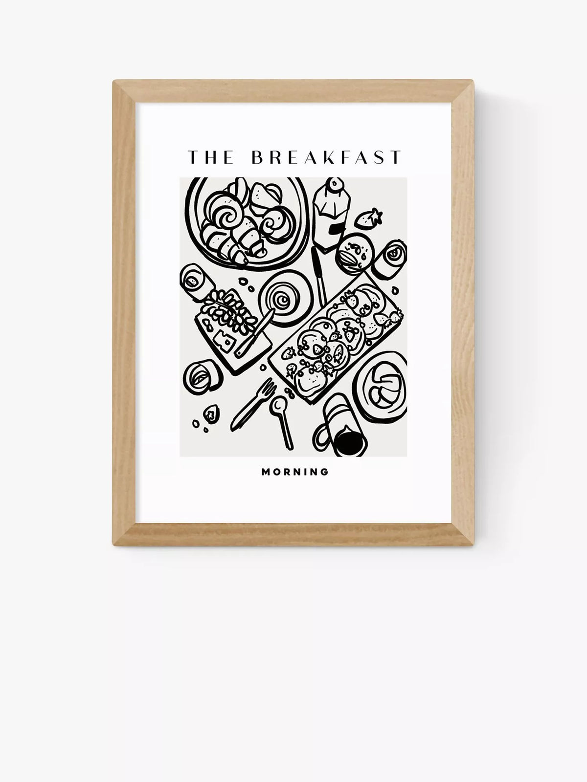 EAST END PRINTS framed art print The Breakfast 30x40cm (British brand)