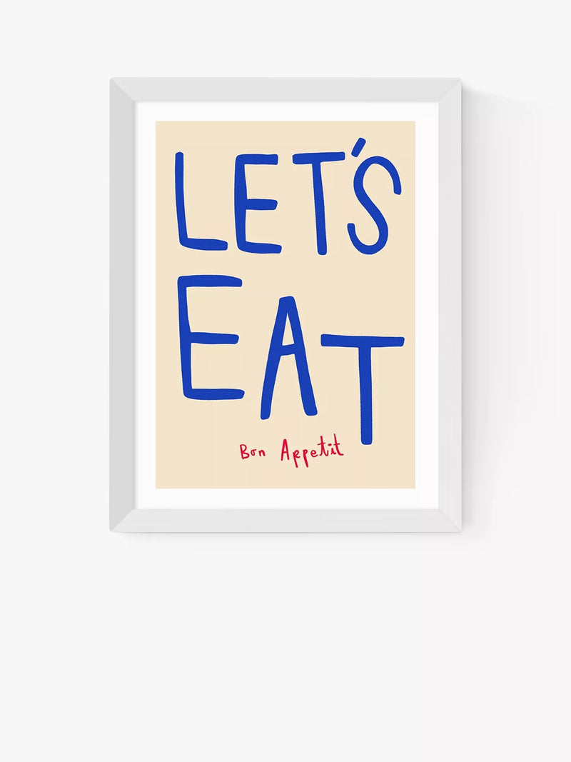 EAST END PRINTS framed print 'Let's Eat' 30x40cm, UK version