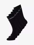 Jack & Jones kids ankle socks 5-pack black, imported from the UK