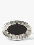 Simon Carter Allegro scalloped edge cufflinks with onyx, UK version