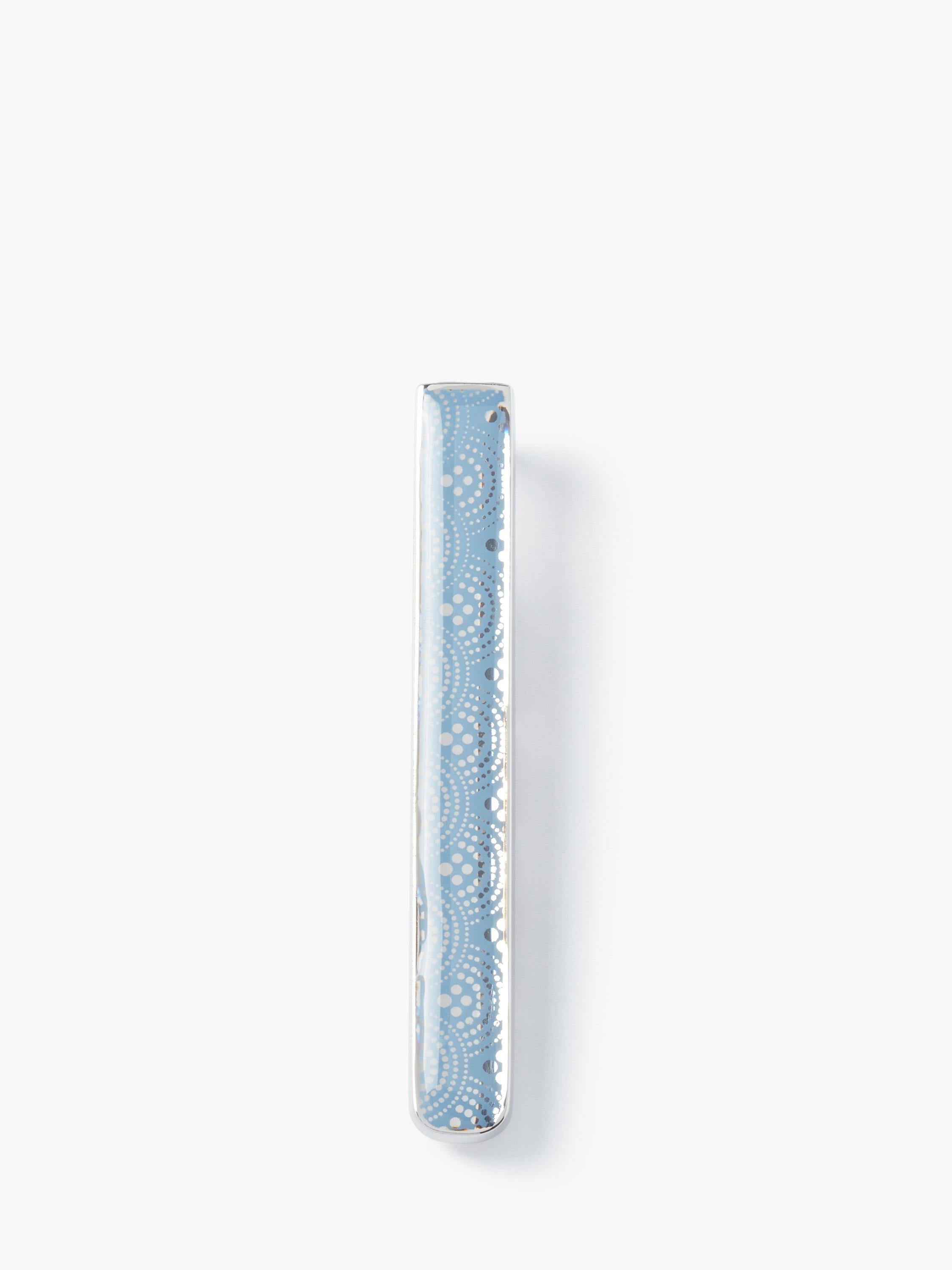 Simon Carter Brio tie slide light blue (British brand)