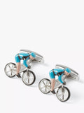 Simon Carter cyclist cufflinks, imported from the UK