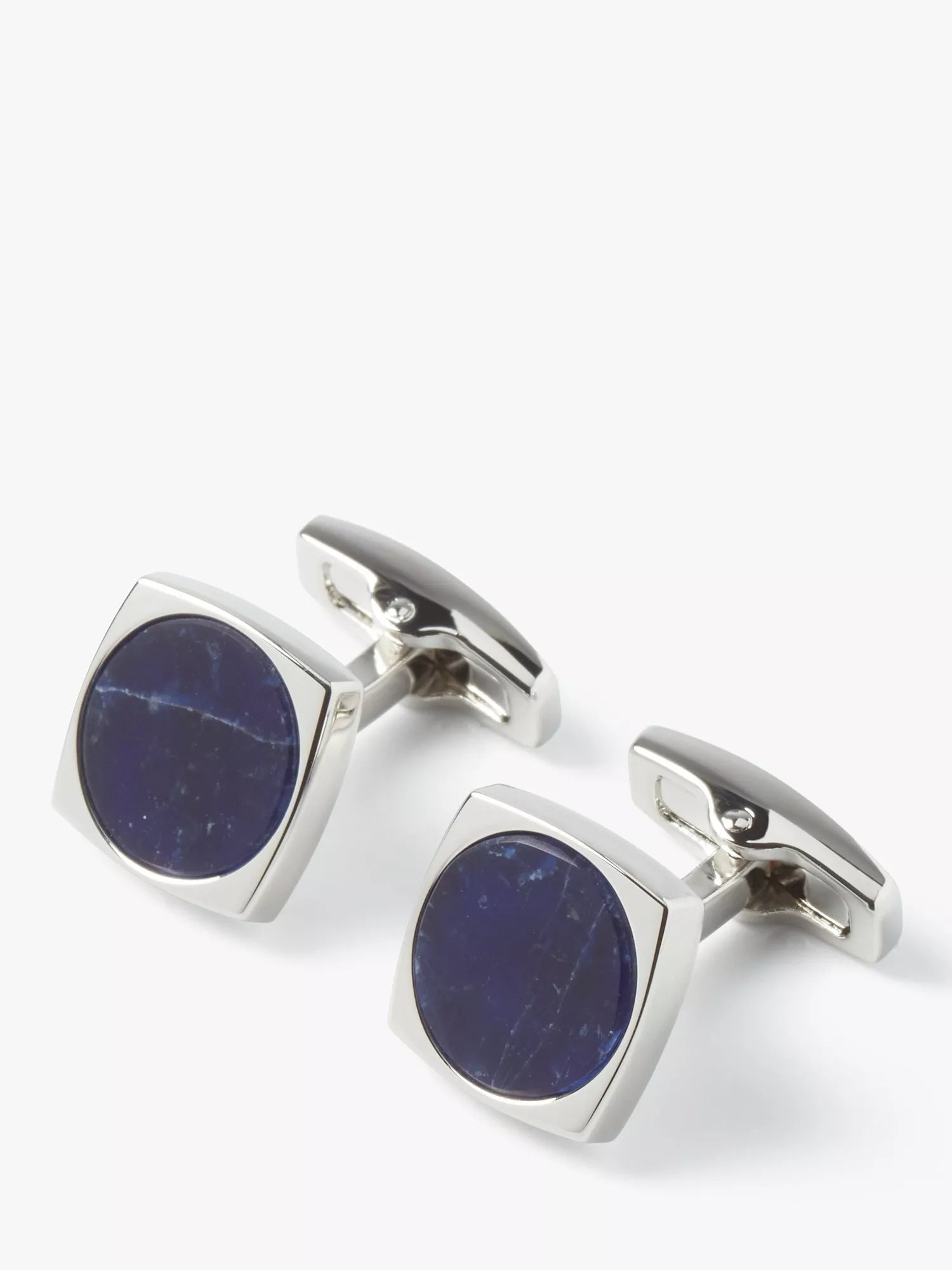 Simon Carter Largo Sodalite cufflinks mid blue, imported from the UK