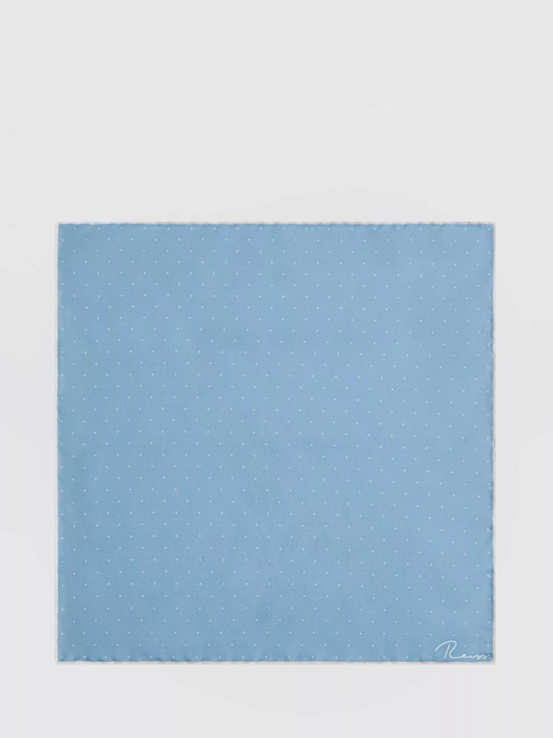 Reiss Liam silk pocket square - British product