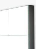 Yearn rectangular wood frame wall mirror, 100x70cm - British product